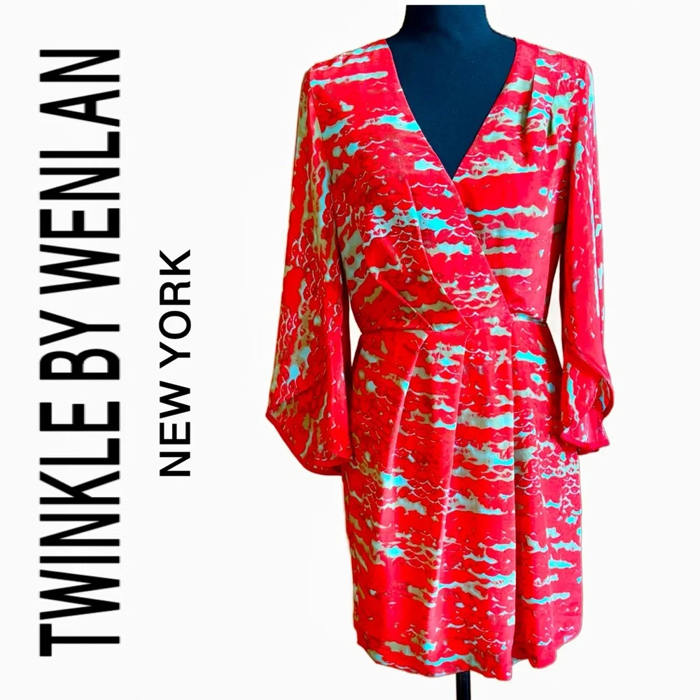 Twinkle by Wenlan Silk Dress 3/4 Sleeves (2)